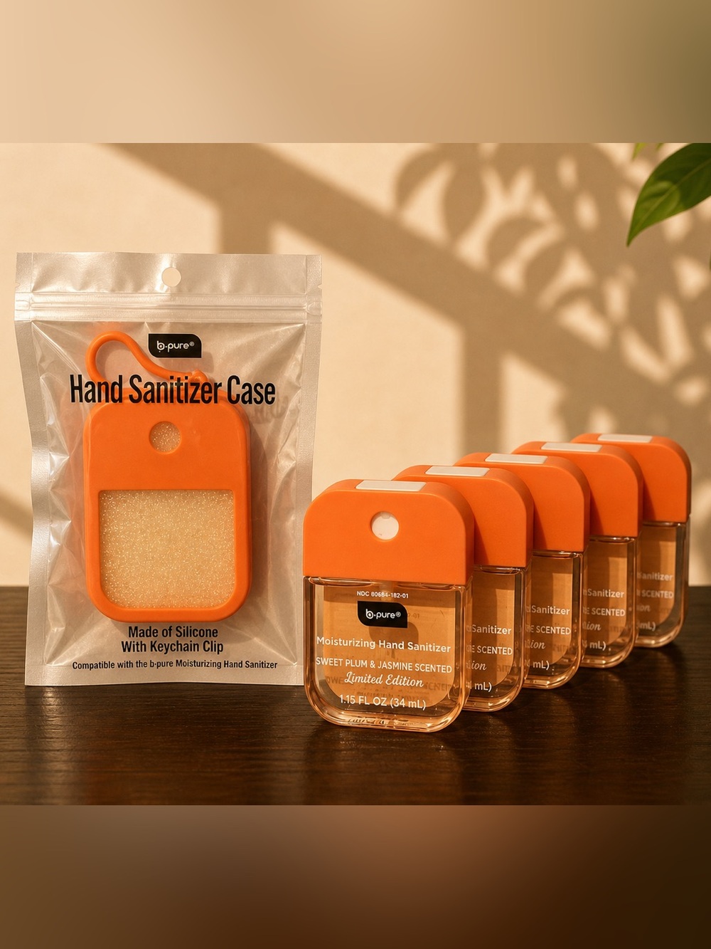 Sweet Plum Jasmine Pink Hand Sanitizer Bundle 5 Pack Case